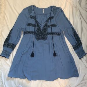 Free People Wind Willow embroidered dress